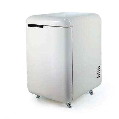 Roomwell UK Retro Compressor Minibar 38 Liters, H 65.5 x W 40 x D 44 cm, Energy Efficient, Fast Cooling, Color White - HorecaStore