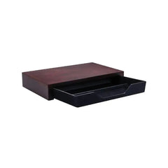 Roomwell UK Spacesaver Plus Welcome Tray L 15.8 x W 26 x H 4.6 cm, Color Mahogany