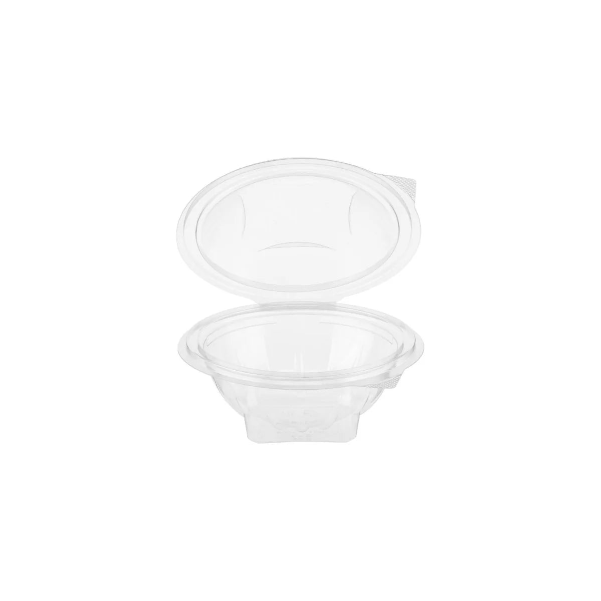 Hotpack Flower Design Clear Hinged Salad Bowl, 237 ml, 300 PCs