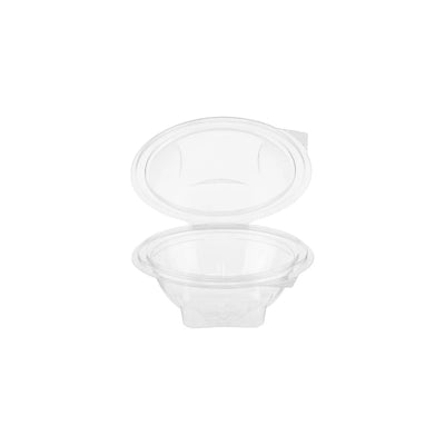 Hotpack Flower Design Clear Hinged Salad Bowl, 946 ml, 300 PCs