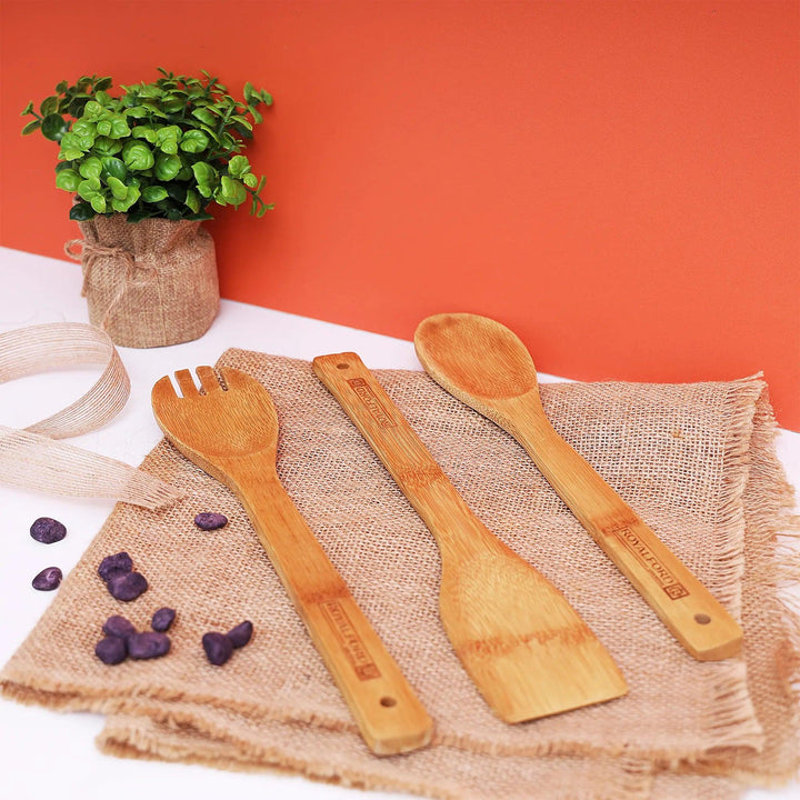 Royal Ford RF5109 3 Pcs Bamboo Kitchen Tools Set - HorecaStore