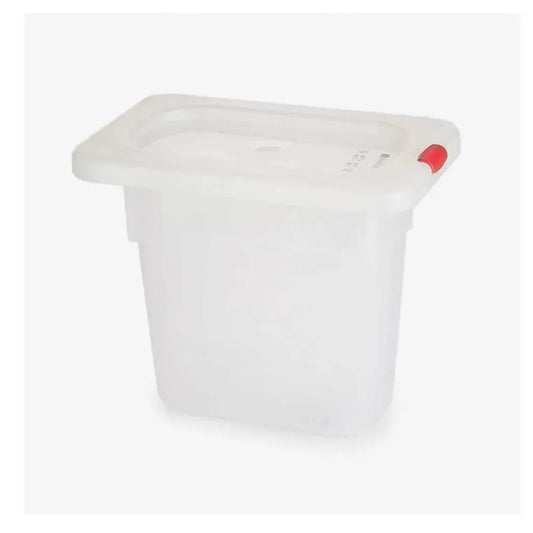 Rubber Plas Tech Polypropylene GN 1/9 Container With Lid 15 cm deep