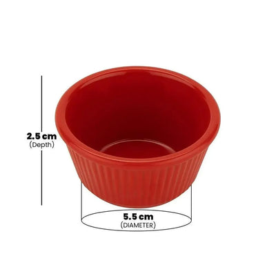 Rubber Plas Tech Red Polycarbonate Jam Bowl 30 ml