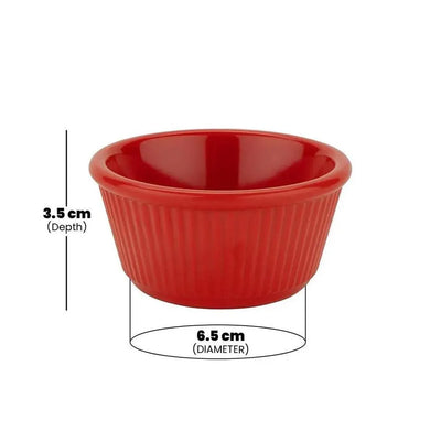 Rubber Plas Tech Red Polycarbonate Jam Bowl 60 ml