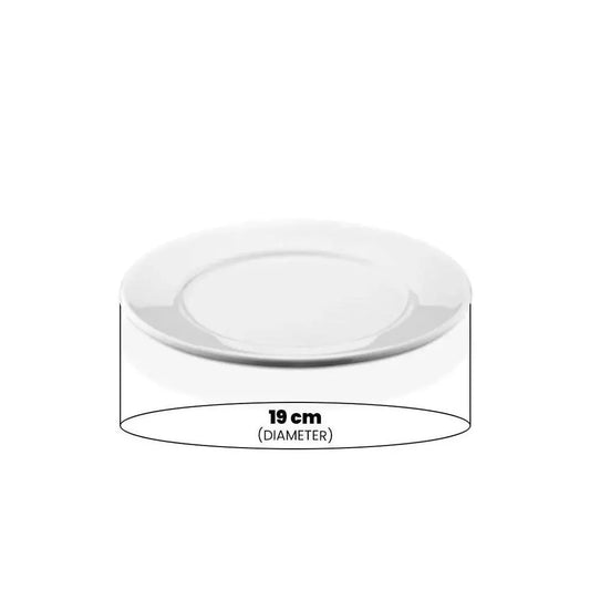 Rubber Plas Tech White Polycarbonate Flat Plate  19 cm