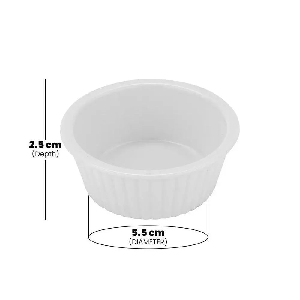 Rubber Plas Tech White Polycarbonate Jam Bowl 30 ml