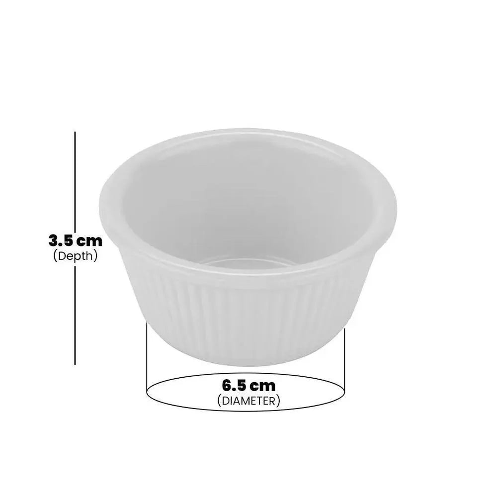 Rubber Plas Tech White Polycarbonate Jam Bowl 60 ml