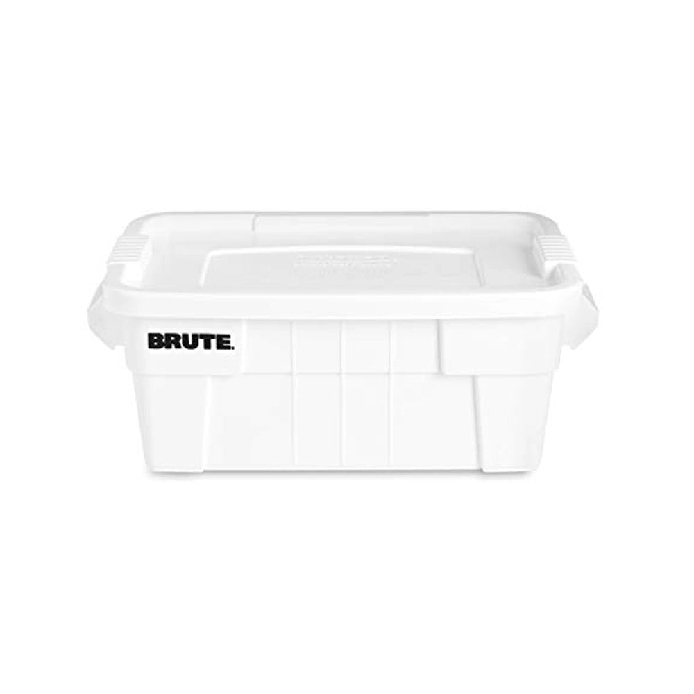 rubbermaid 53l brute tote white