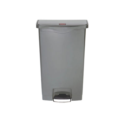 rubbermaid 68l slim jim step on pedal bin grey