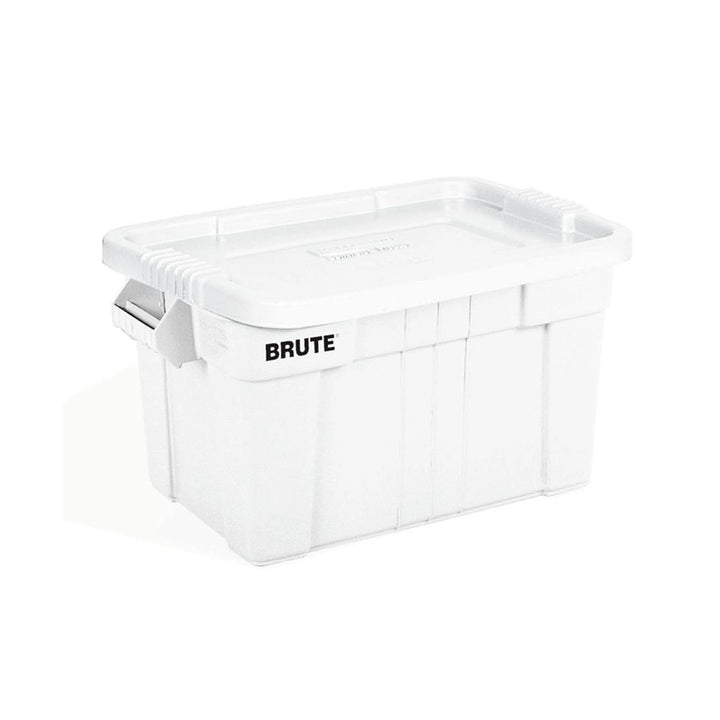 rubbermaid 75 5l brute tote white