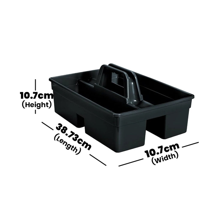 rubbermaid executive divided carry caddy black