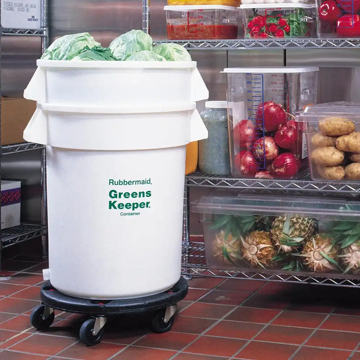 rubbermaid greenskeeper food container without lid and dolly 75 7l