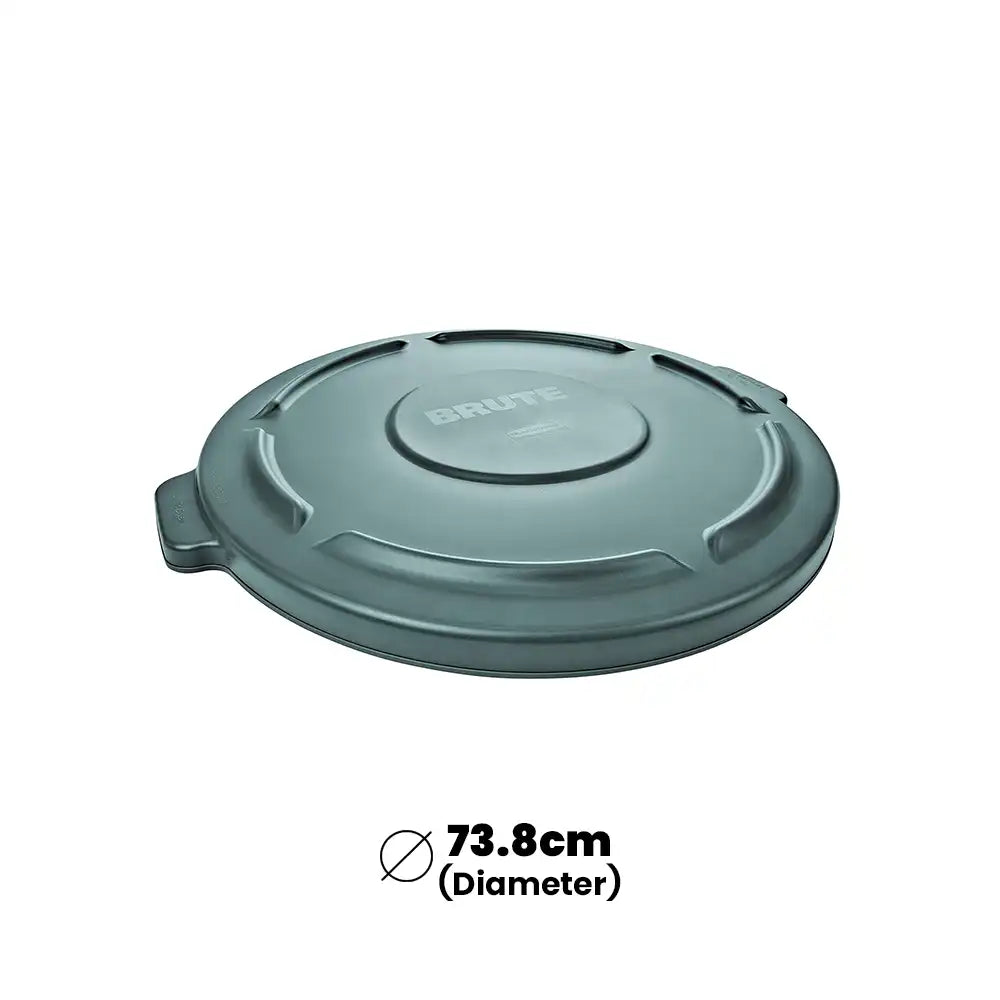 rubbermaid lid for 208 2l brute container gray 1 x 3