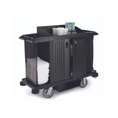 Rubbermaid Standard Housekeeping Cart With Doors and Bag (without Hood)