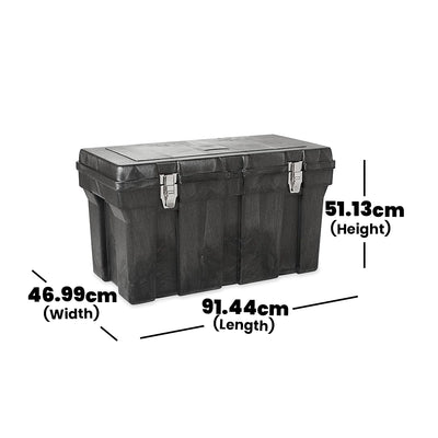 rubbermaid tool box black