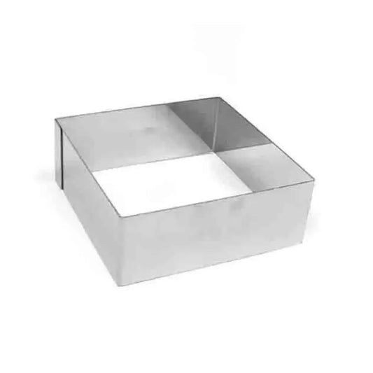 Sanneng SN3303 Stainless Steel Cake Ring Square, L 10.8 x W 10.8 cm