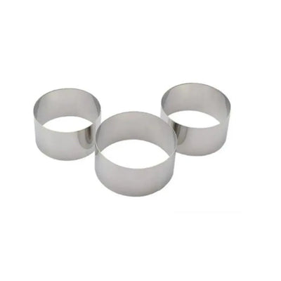 Sanneng SN3473 Stainless Steel Mini Cake Ring Round, ø 5.5 x H 5 cm