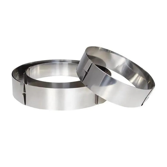 Schneider Stainless Steel Adjustable Round Cake Ring 18-30X5CM or 18-30X6CM