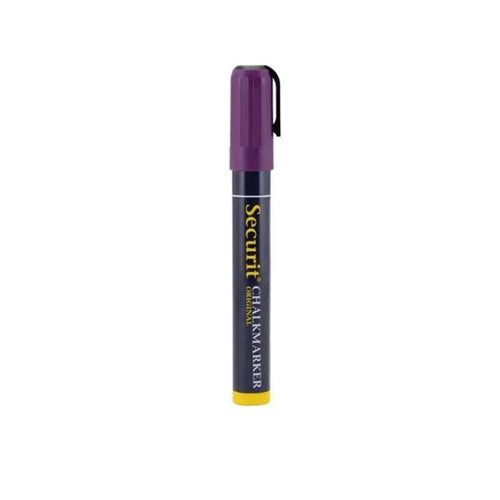 Securit SMA510-VT Liquid Chalk Marker Medium 2-6 mm Nib, Color Violet, Set of 3