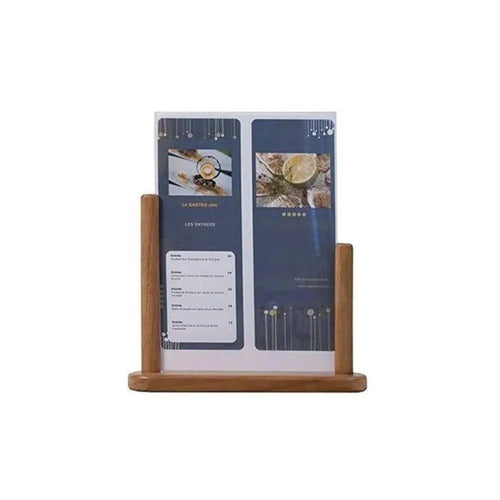 Securit® Acrylic Display Stand Vertical T Shape A4 H 32.3 x W 27 x D 7.1 cm, Table Top Signage