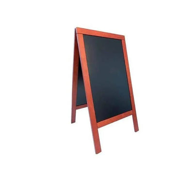 Securit® Wooden A Frame Chalkboard Sign Extra Large With Free Standing Easel H 139 x W 75 cm, Mahogany