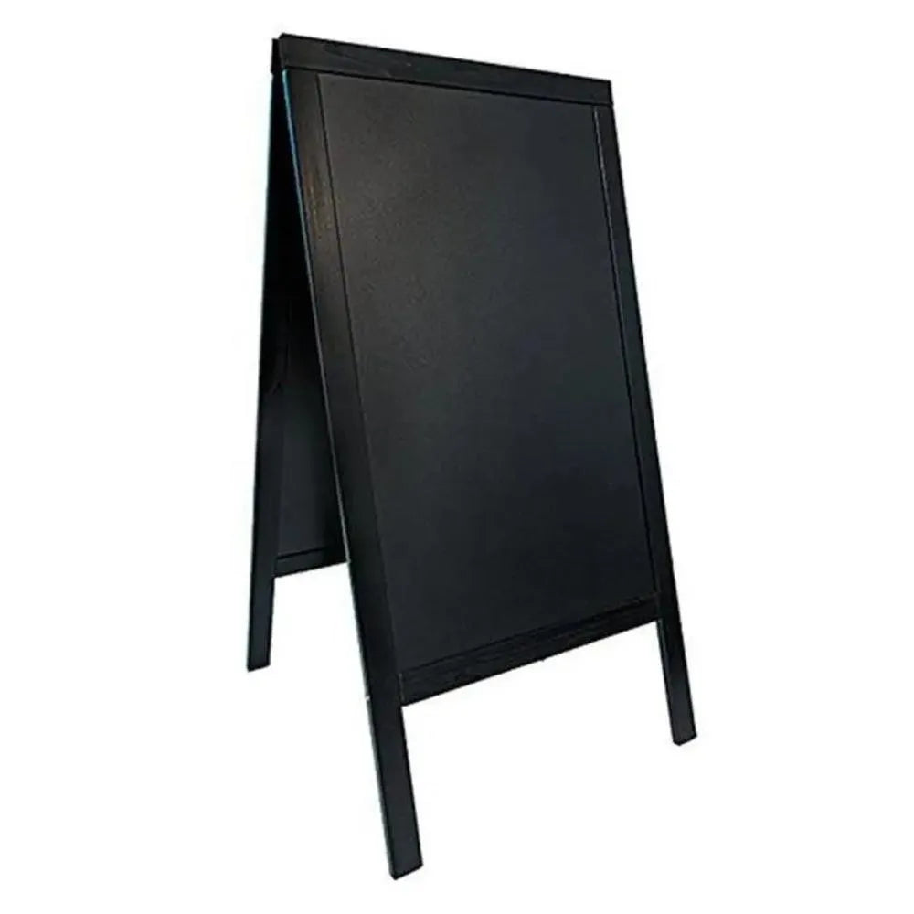 Securit® Wooden A Frame Chalkboard Sign With Free Standing Easel H 120 x W 69 x D 68.5 cm, Black