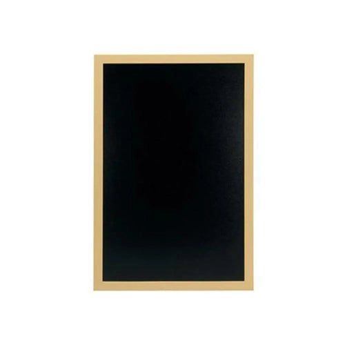 Securit® Wooden Wall Mounted Chalkboard Double Sided Surface H 60 x W 40 x D 1 cm Teak