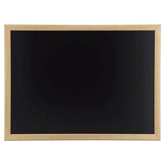 Securit® Wooden Wall Mounted Chalkboard Double Sided Surface H 80 x W 60 x D 1 cm Teak