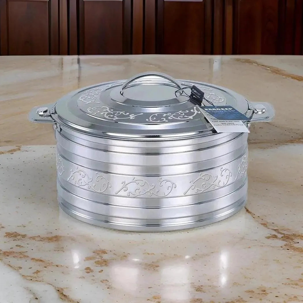 Shamma Stainless Steel Hot Pot Silver, 2000 ml