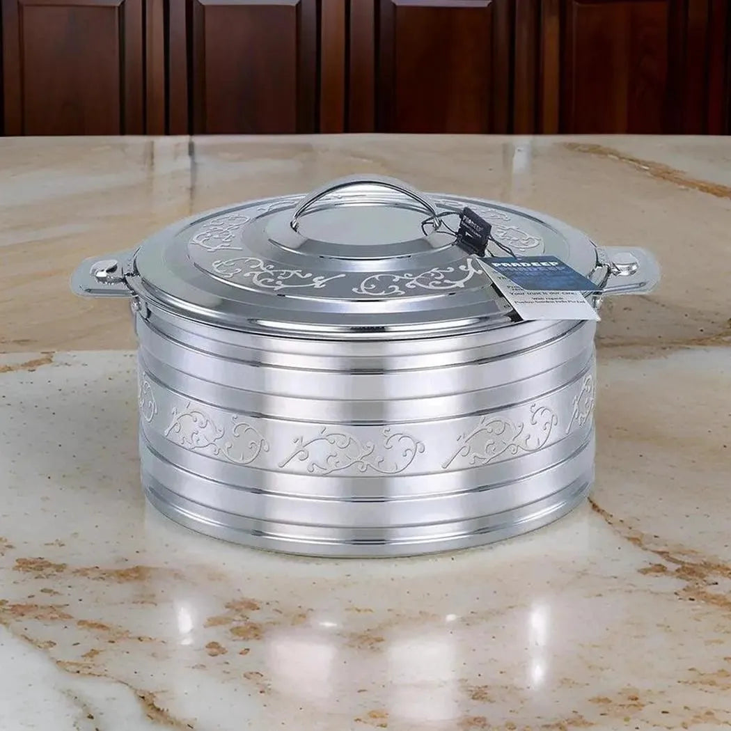 Shamma Stainless Steel Hot Pot Silver, 2500 ml