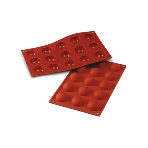 Silikomart Italy SF005 Baking Moulds 15  Half Shperes 40 x H 20 mm, 20 ml