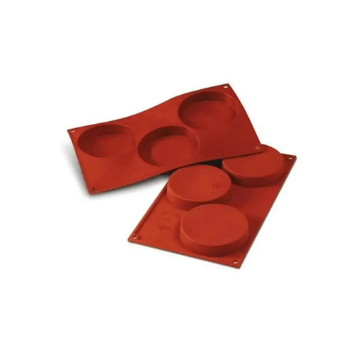 Silikomart Italy SF042 Baking Moulds 3 Florentines ø 103 x H 20 mm, 140 ml