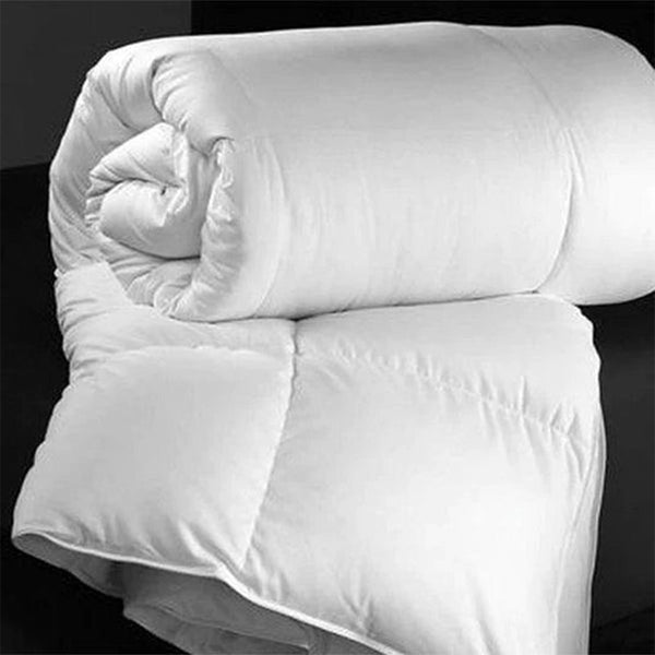 Simplicity Hotel Linen Hollow Duvet King، غطاء خارجي من القطن والبوليستر، 100% ألياف مجوفة، 260 × 240 سم