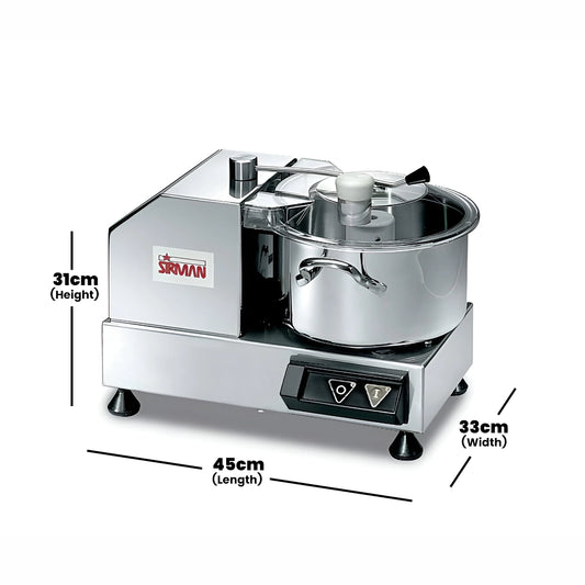 Sirman C-Tronic4VT Bowl Cutter, 3.3 L, 600 W, 45 x 33 x 31 cm