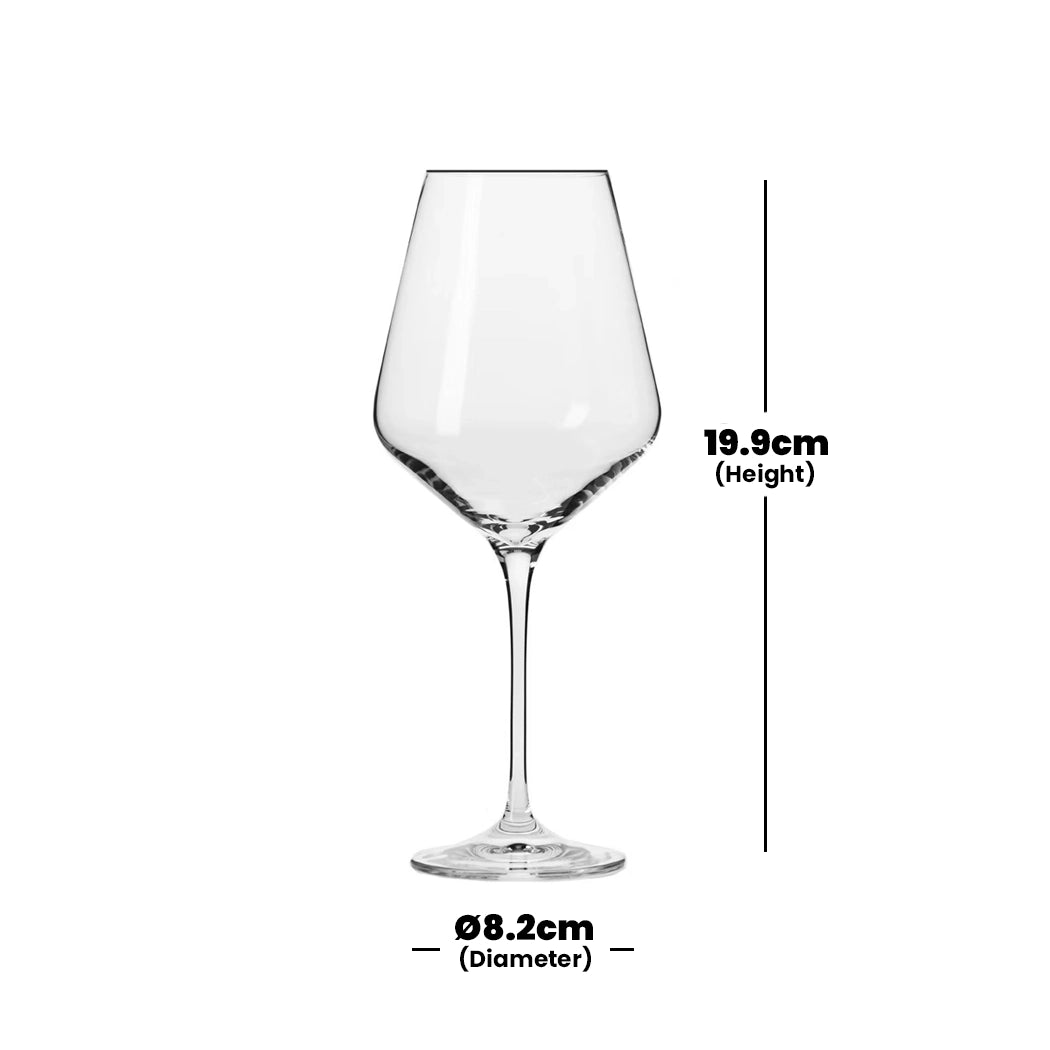 Krosno Pure Red Wine Glass 350 ml, Set Of 6