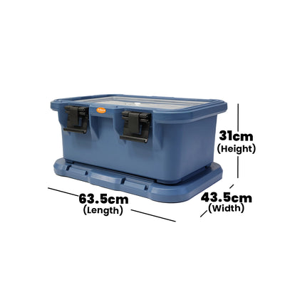 Tribeca Polyurethane Insulated Thermobox Blue, 63.5 x 43.5 x 31 cm