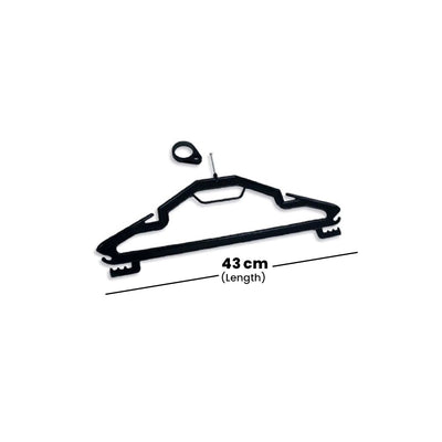 Tribeca Polycarbonate Black Hotel Type Hanger, BOX QUANTITY 120 PCS