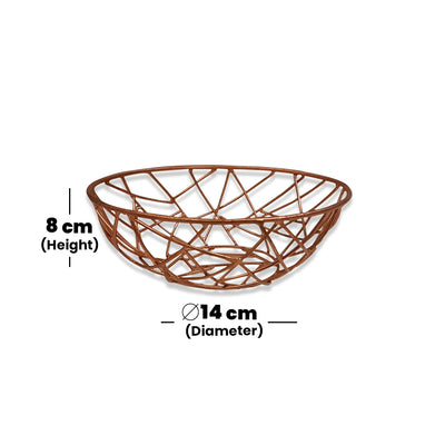 THS MS wire Bread Basket with copper finish