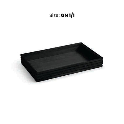 wundermaxx display tray black gn 1 1 h75mm