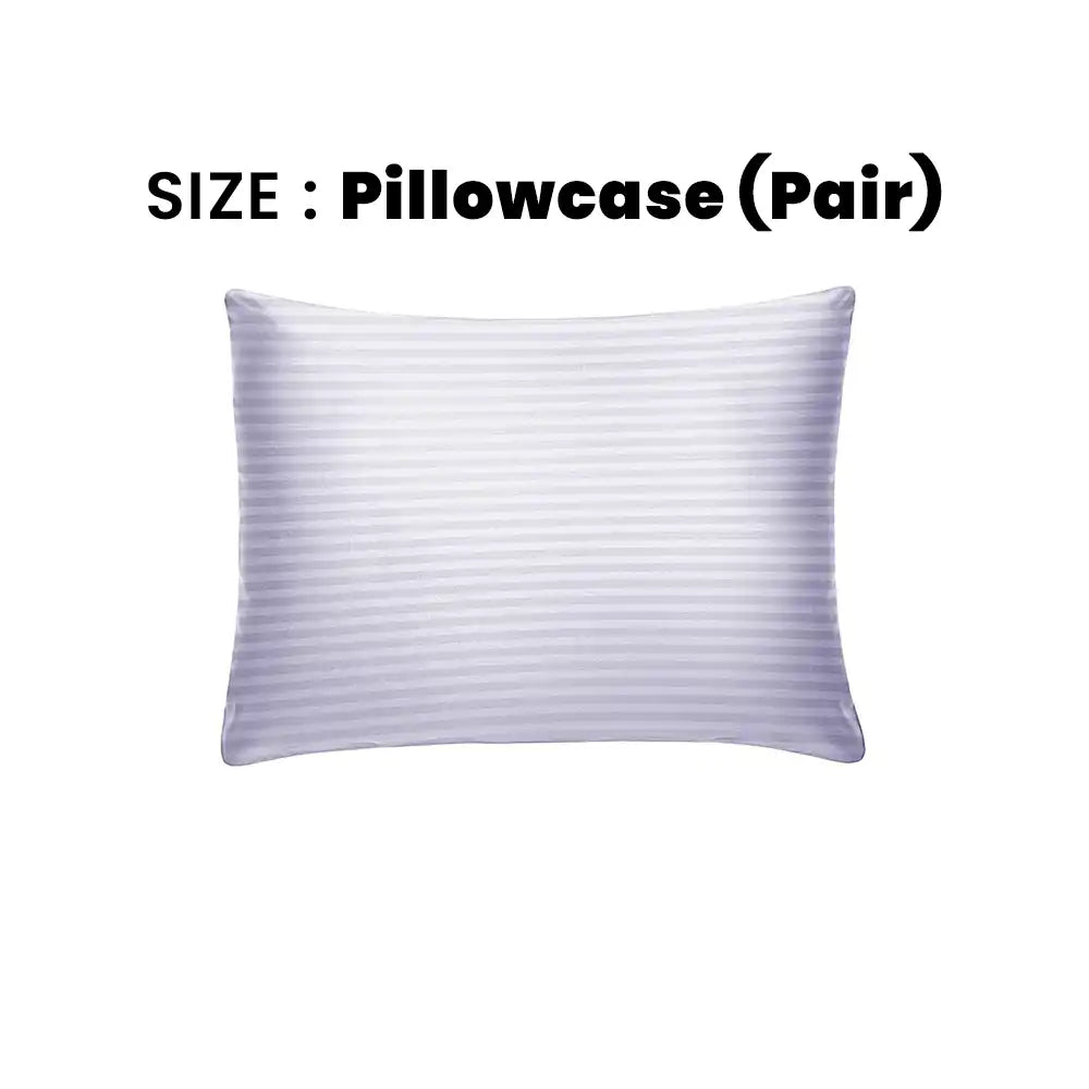 ths zen stripes cotton pillowcase pair glacier