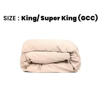 ths zen stripes king super king duvet cover pastel pink