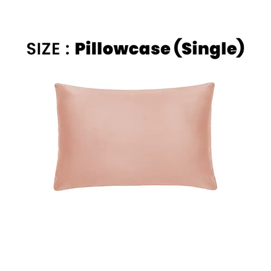 ths giza cotton single pillowcase rose