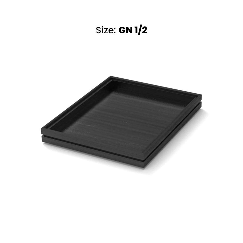 wundermaxx display tray black gn 1 2 h40mm