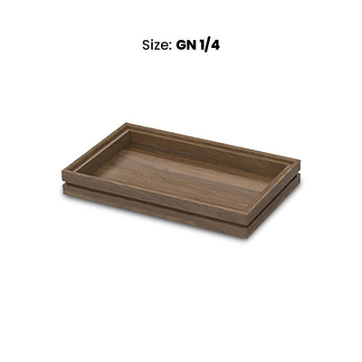 wundermaxx display tray walnut gn 1 4 h40mm