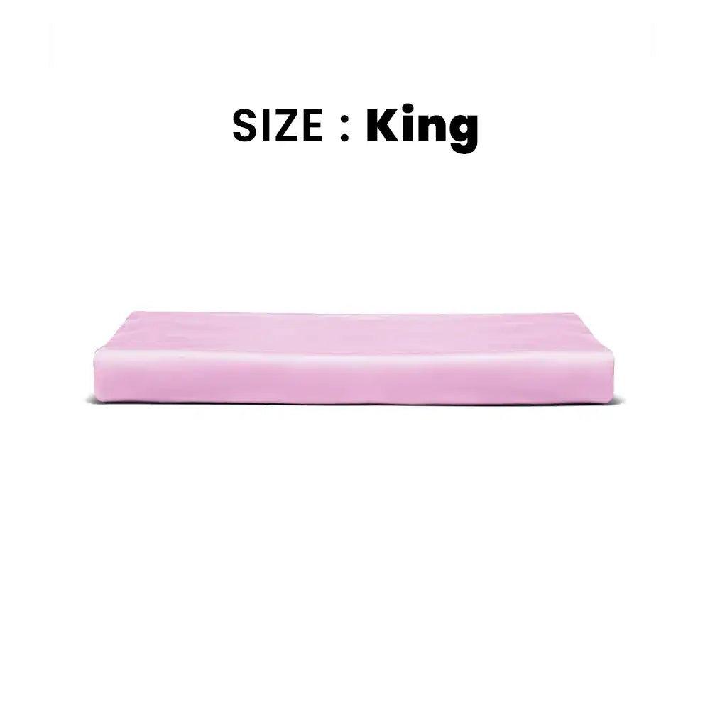 ths giza cotton king flat bed sheet mauve