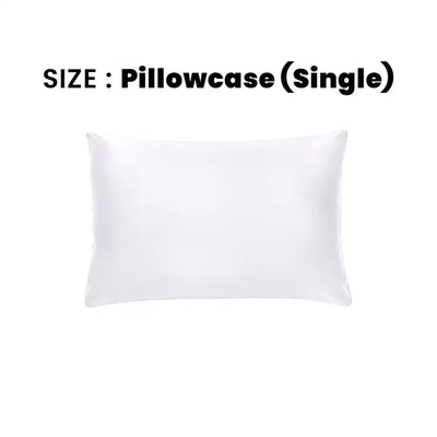 ths giza cotton single pillowcase white