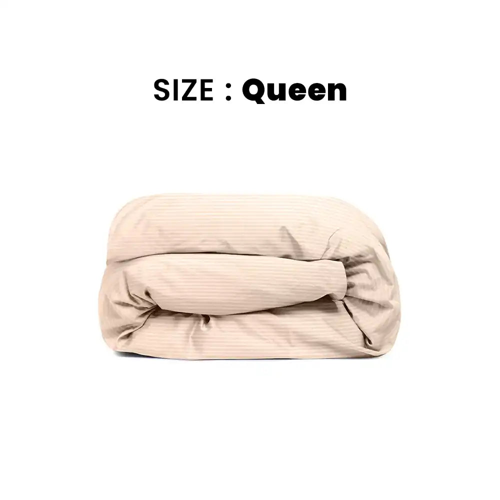 ths zen stripes queen duvet cover pastel pink