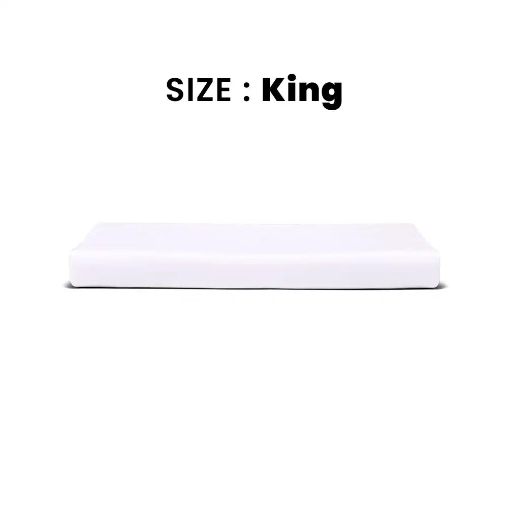 ths giza cotton king flat bed sheet white