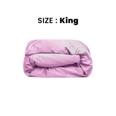 ths giza cotton king duvet cover mauve