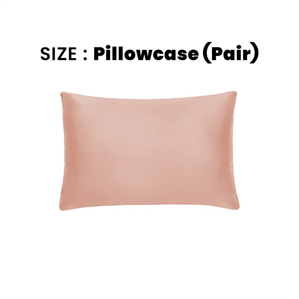 ths giza cotton pillowcase pair rose